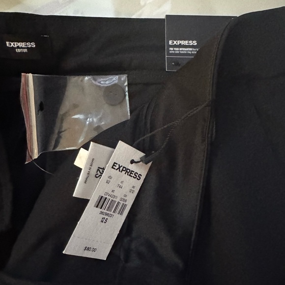 Express editor skyscraper mid rise pants black - Picture 3 of 7